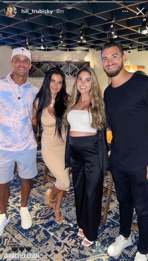 rachel bush pregnant|Mitch Trubisky enjoys Bills date night as free agency。